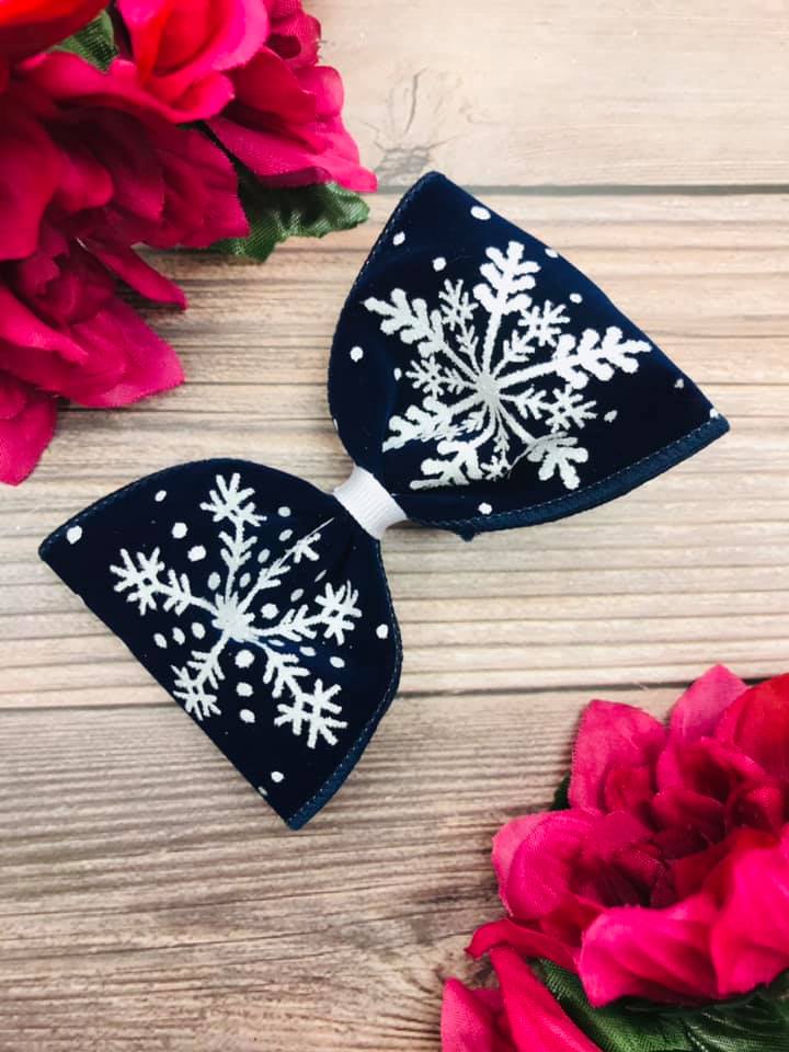 Velvet Snowflake (Navy)