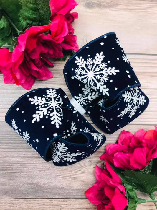 Velvet Snowflake (Navy)