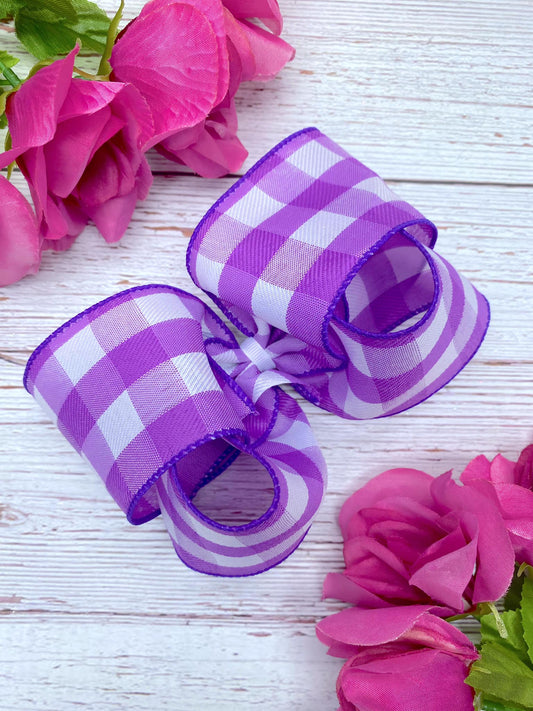 Vibrant Purple Check
